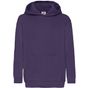 fruit of the loom Kids Classic Hooded Sweat violet