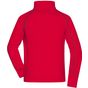 James&Nicholson Men's Structure Fleece Jacket red/carbon