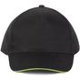 K-up Casquette avec sandwich contrasté - 5 panneaux  black/lime