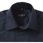 Russell Chemise en Popeline Polyester Coton cintrée manches longues homme french navy