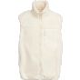 Build Your Brand Bonded Sherpa Vest white_sand