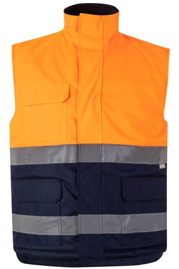 Image produit Bodywarmer matelassé bicolore haute visibilité