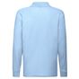 fruit of the loom Long Sleeve 65/35 Polo Kids bleu_ciel