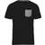 kariban T-shirt coton bio avec poche black/grey_heather