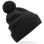 Beechfield Bonnet Snowstar® en coton biologique black