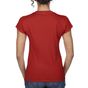 Gildan Women's V-Neck T-Shirt red