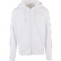 Build Your Brand Heavy Zip Hoody white