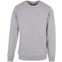 Build Your Brand Organic Basic Crew heather_grey