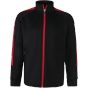 Finden+Hales Kids' knitted tracksuit top black/red