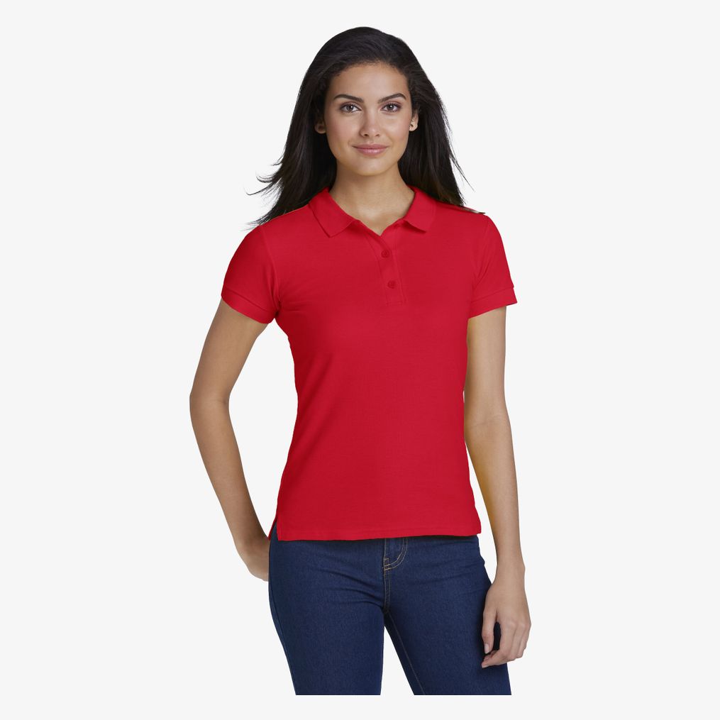 Premium Cotton Ladies` Double Piqué Polo Gildan