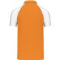 kariban Polo Baseball orange/white