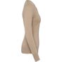 Kariban Pull col V femme beige_heather
