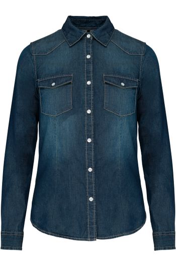Image produit Chemise denim manches longues femme