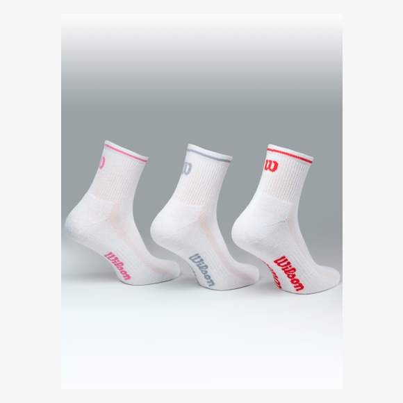 Ladies Basic Quarter Socks (3 pair pack) Wilson