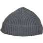 Build Your Brand Recycled Yarn Fisherman Beanie asphalt