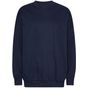Tiger Cotton Oversized Sweatshirt navy