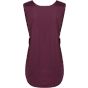 karlowsky Women's Sleeveless Slip-On Medical Tunic Aubergine