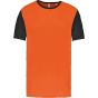 ProAct Maillot manches courtes bicolore unisexe orange/black