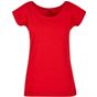 Build Your Brand Basic Ladies Wide Neck Tee - city_red - XL