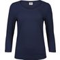 Tee Jays Ladies 3/4 Sleeve Stretch Tee navy
