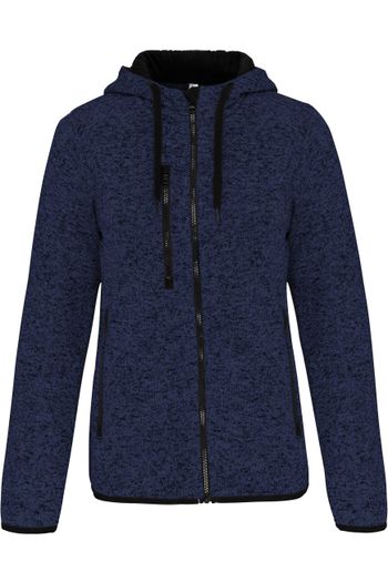 Image produit Veste capuche chinée femme