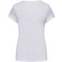 kariban T-shirt col V manches courtes femme white