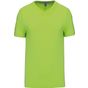 Kariban T-shirt col V manches courtes lime