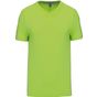 kariban T-shirt col V manches courtes - lime - S