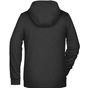 James&Nicholson Ladies´ Zip-Hoody black_heather