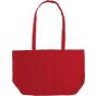 Neutral Shopping Bag, Gusset red