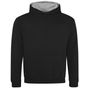 AWDis Just Hoods Kids Varsity Hoodie jet_black/heather_grey