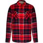Kariban Surchemise à carreaux doublée sherpa red/navy