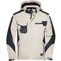 James&Nicholson Craftsmen Softshell Jacket -STRONG- stone/black