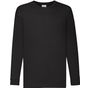 fruit of the loom Long Sleeve Valueweight T Kids noir