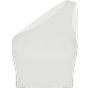 SF Clothing Women´s one shoulder top white
