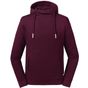 Russell-pure-organic Pure Organic High Collar Hooded Sweat burgundy