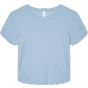 Bella Women's micro rib baby tee solid_baby_blue_blend