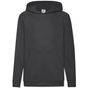 fruit of the loom Lightweight Hooded Sweat Kids noir