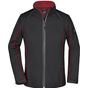 James&Nicholson Ladies´ Zip-Off Softshell Jacket black/red