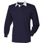Front Row Men's L/S Classic Rugby Shirt navy/white