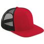 Beechfield Casquette filet Originale à 6 panneaux et visière plate classic_red/black