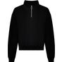 AWDis Just Hoods Women's cropped 1/4 zip Sweat deep_black