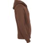 Build Your Brand Heavy Zip Hoody bark