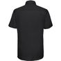 Russell Collection Men’s short sleeve tailored oxford shirt black