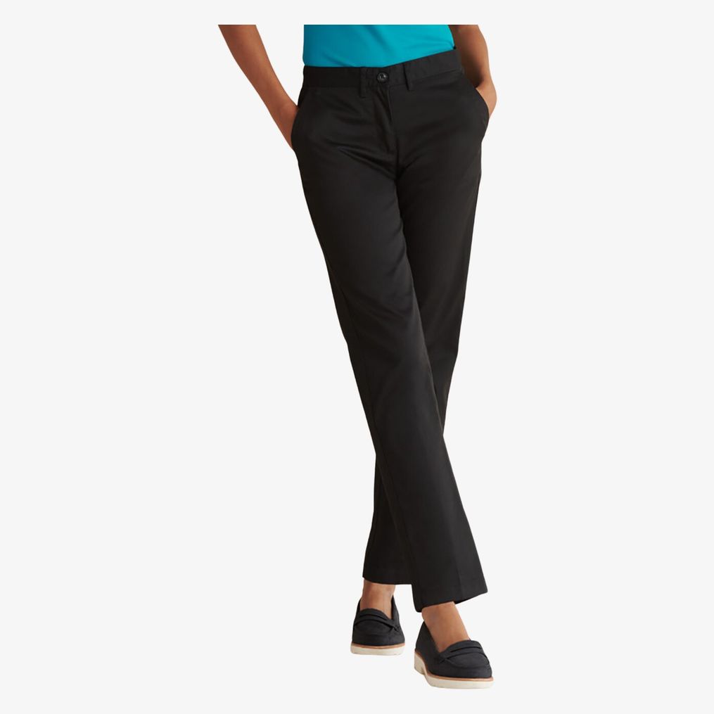 LADIES 65/35 FLAT FRONT CHINO henbury