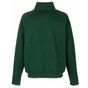 fruit of the loom Classic Zip Neck Sweat vert_bouteille