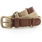Asquith & Fox Ceinture en toile et similicuir khaki