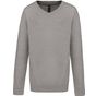 kariban Pull col V enfant grey_melange