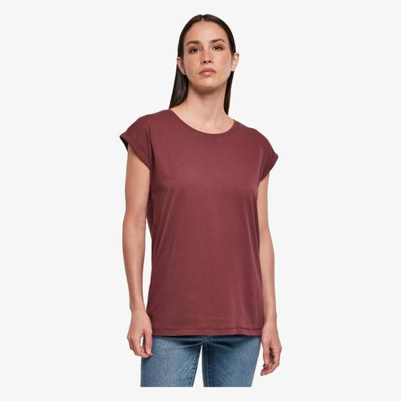 Ladies Organic Extended Shoulder Tee Build Your Brand