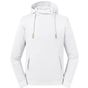 Russell-pure-organic Pure Organic High Collar Hooded Sweat white